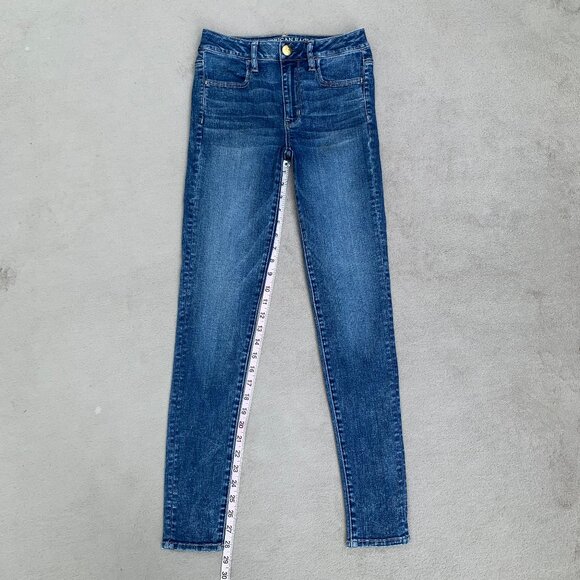 American Eagle Outfitters Super Stretch Hi-Rise Jeggings Sz2 - Picture 10 of 15
